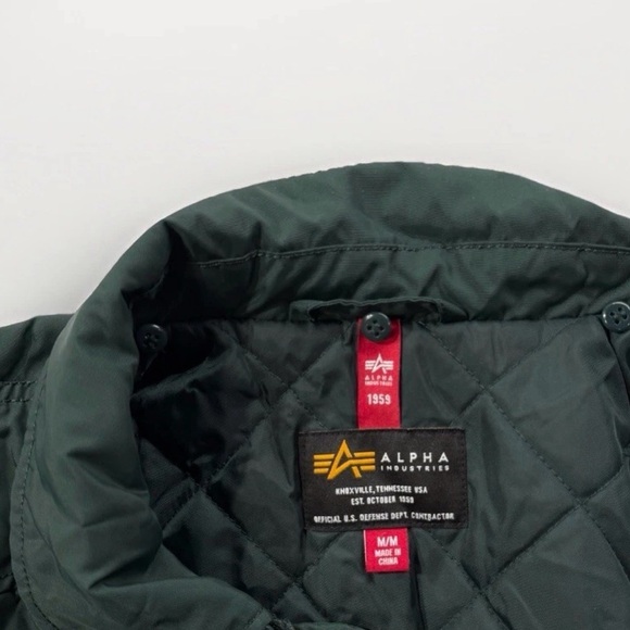 Alpha Industries B15 Faux Fur Removable Collar Parka Men's Sz M Bomber Coat - Picture 8 of 14